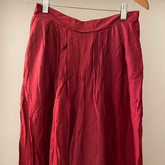Cellmia Collection Deep Red Wide leg Pants size Medium NWT - Picture 5 of 10